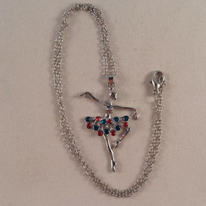 Accessories - Silver Crystal Ballerina Ballet Dancer Necklace Accessories - Silver Crystal Ballerina Ballet Dancer Necklace